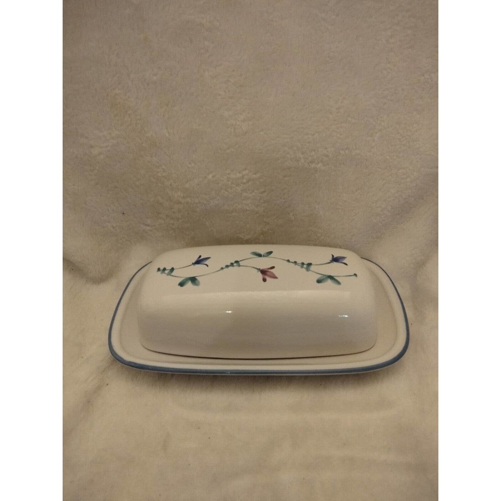 Vintage Savior Vivre Butter Dish Portofino Blue - Made in Japan